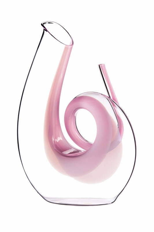 Munblåst vinkaraff - Riedel Curly Pink